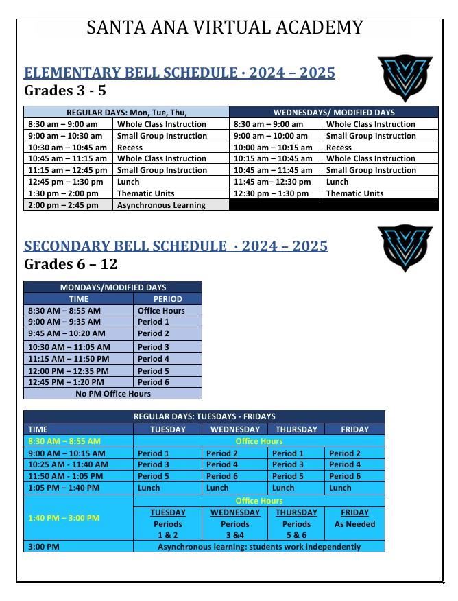 Bell Schedules